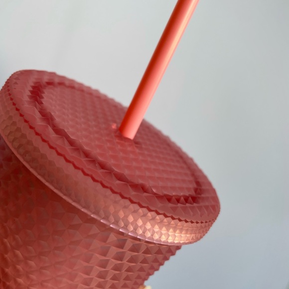 A pink lemonade studded Starbucks Valentines Tumbler - Picture 5 of 6